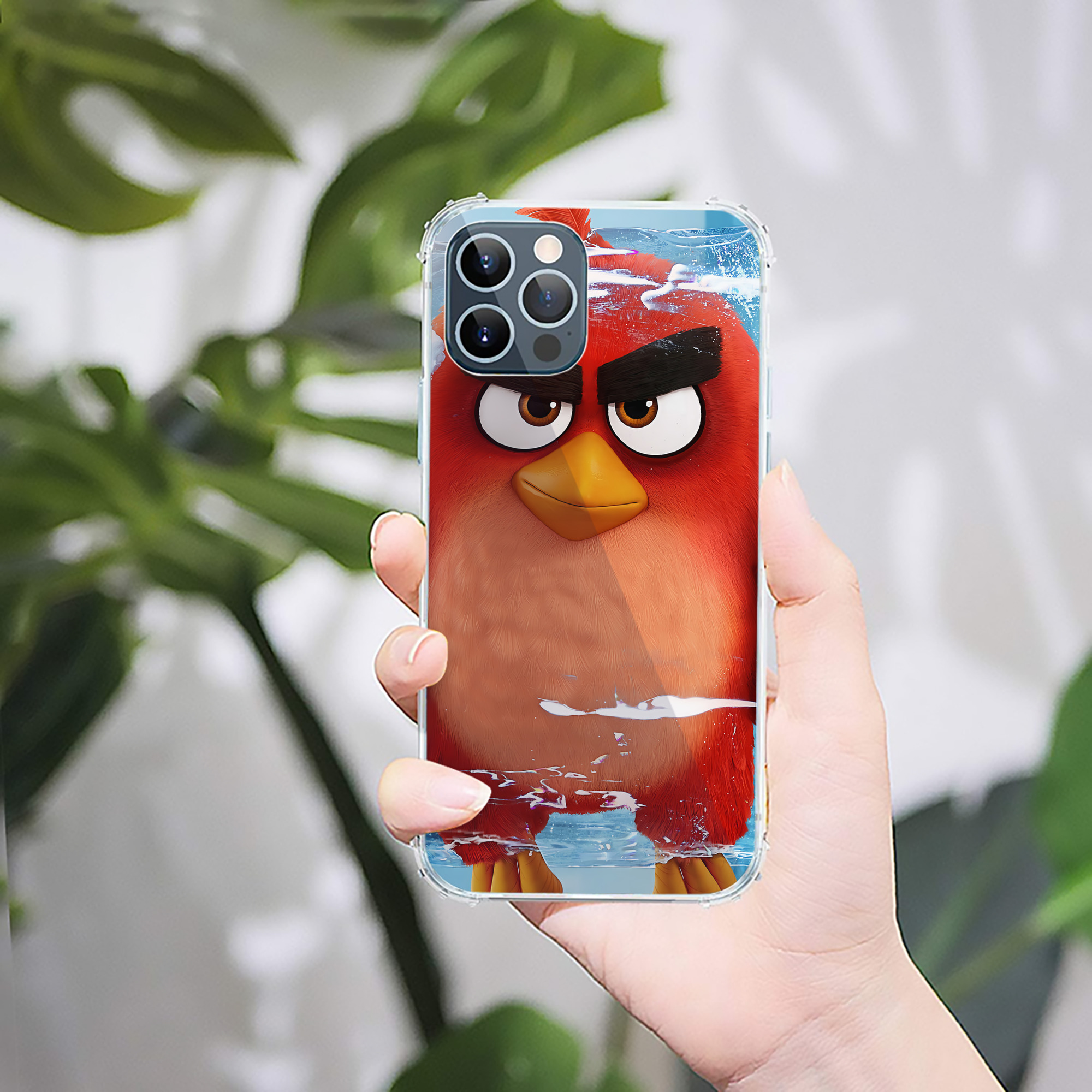 （画像用） Angry Birds アングリーバード 【iPhone 12シリーズ対応】透明スマホケース（クリアソフトケース）